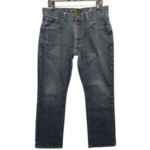 Ariat Rebar M5 Straight Leg Men 34x32 Blue Blackstone DuraStretch Jeans 10016223